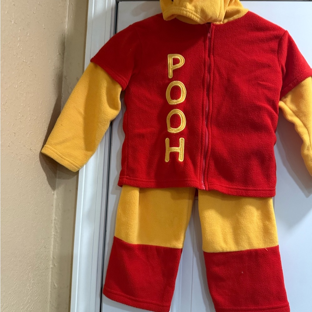 Red and Yellow Pooh Costume Set